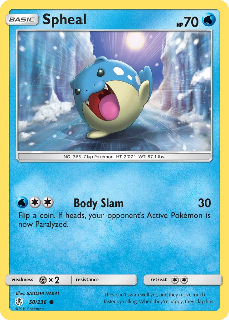 Spheal Pokemon card