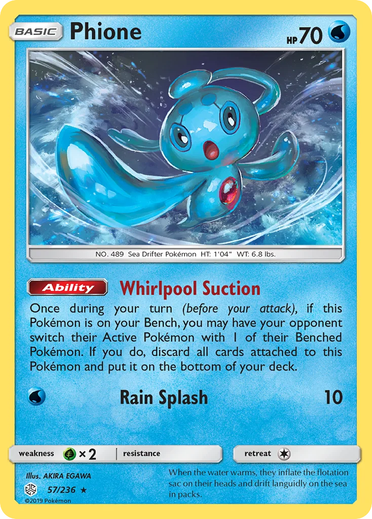 Phione Pokemon card