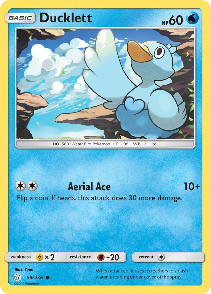 Ducklett Pokemon card