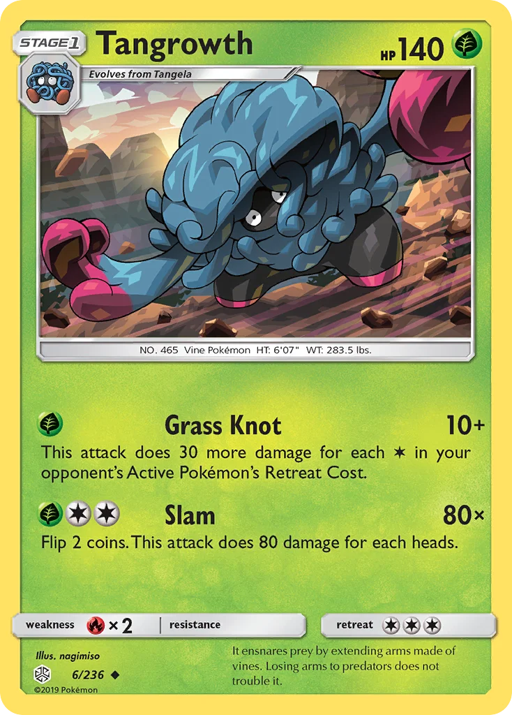Tangrowth Pokemon card