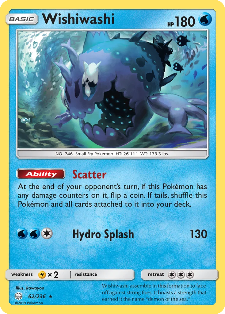Wishiwashi Pokemon card