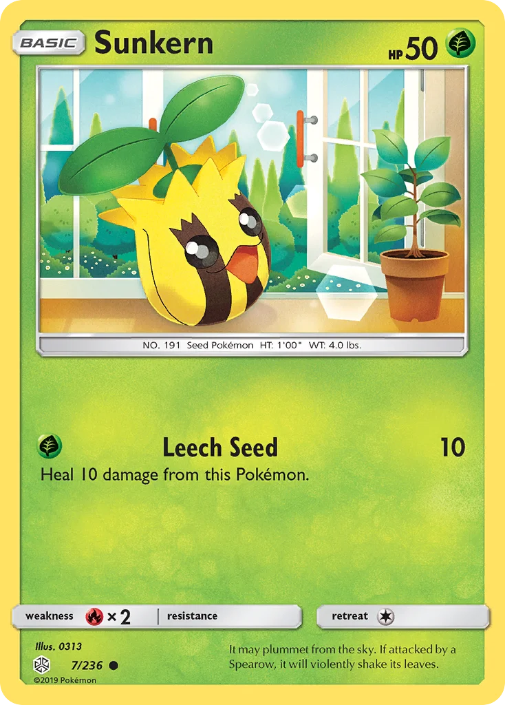 Sunkern Pokemon card