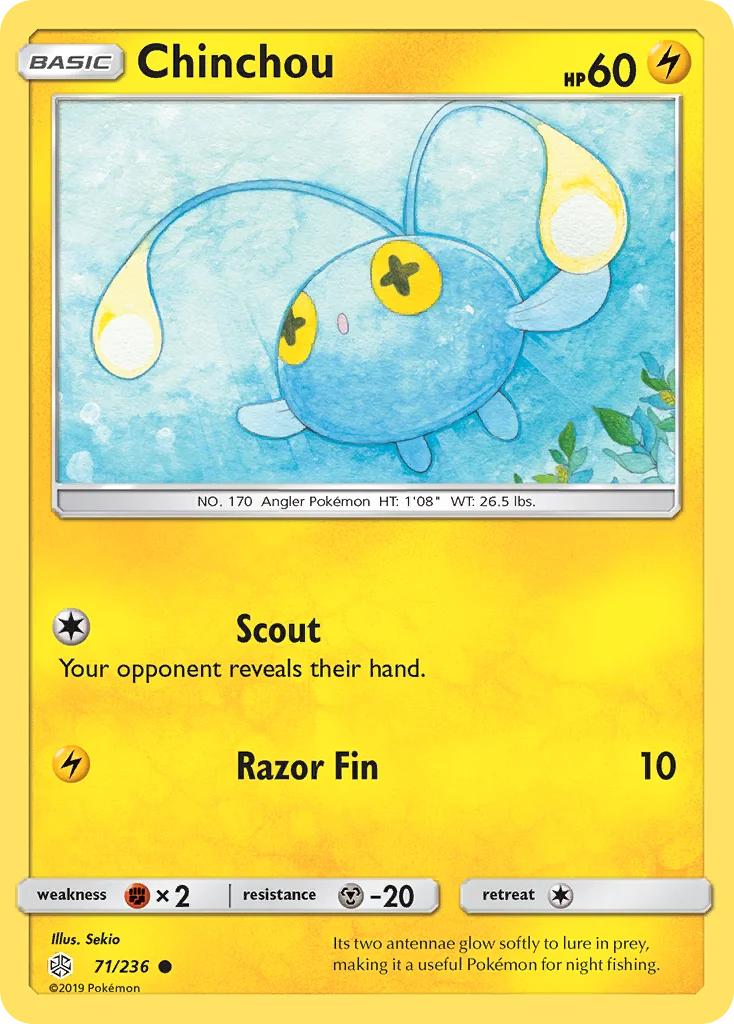 Chinchou Pokemon card