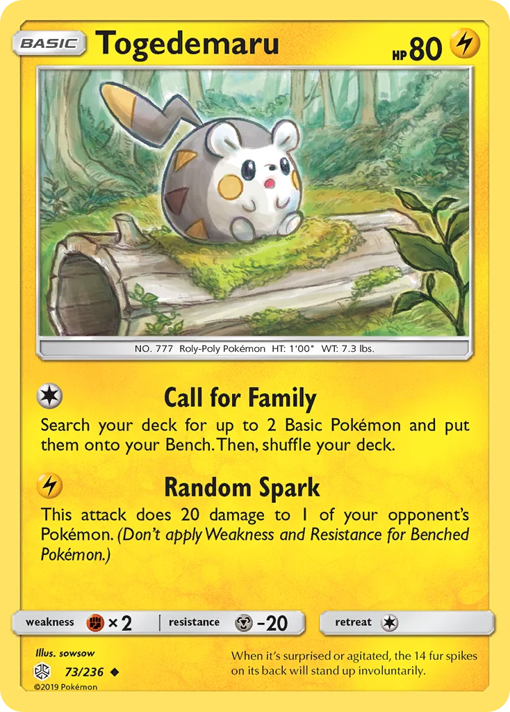 Togedemaru Pokemon card