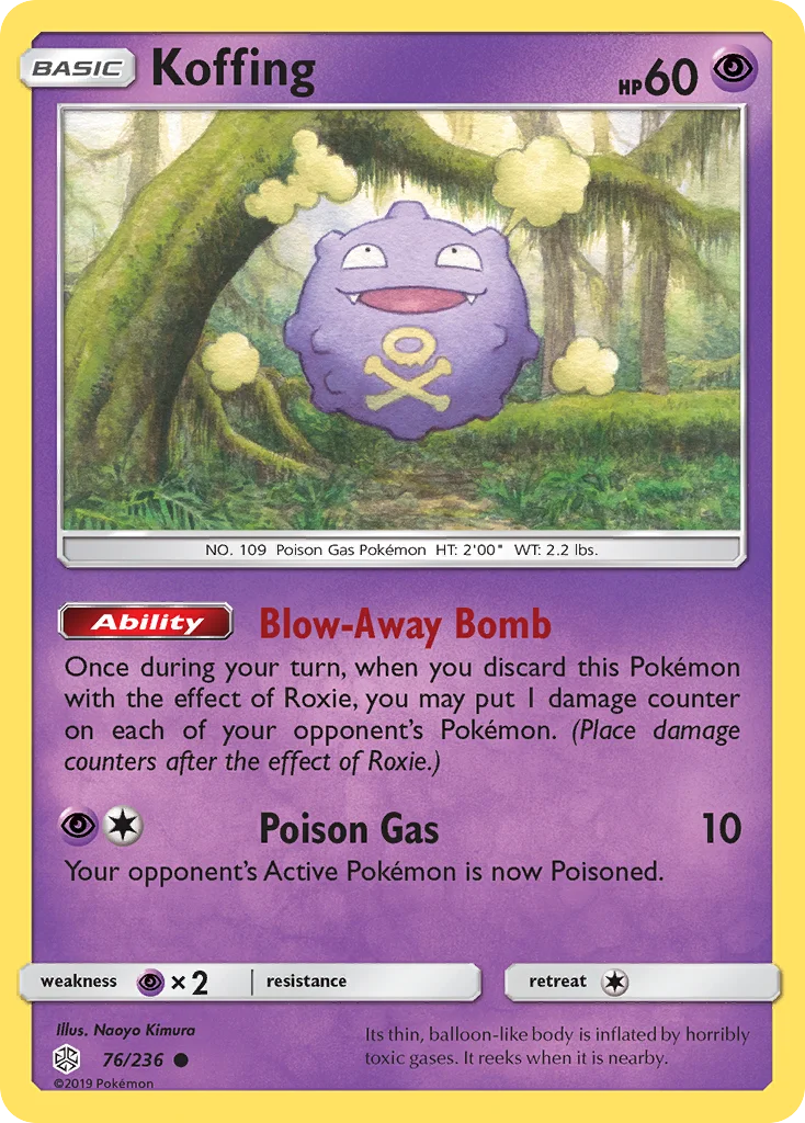 Koffing Pokemon card