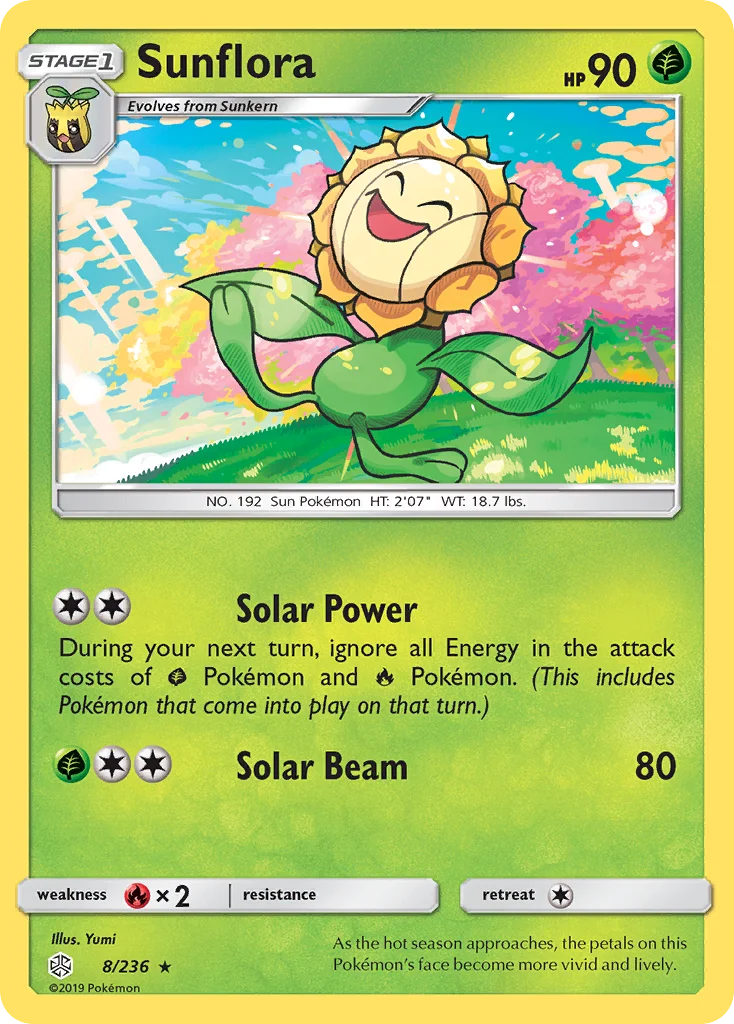 Sunflora Pokemon card