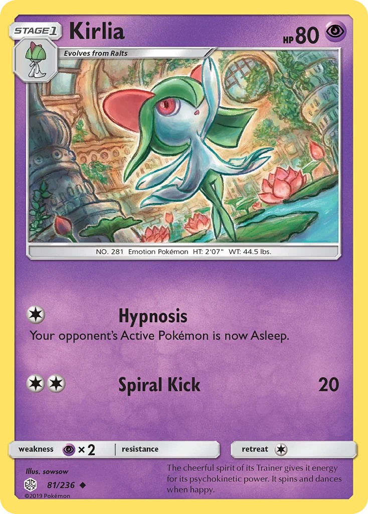 Kirlia Pokemon card