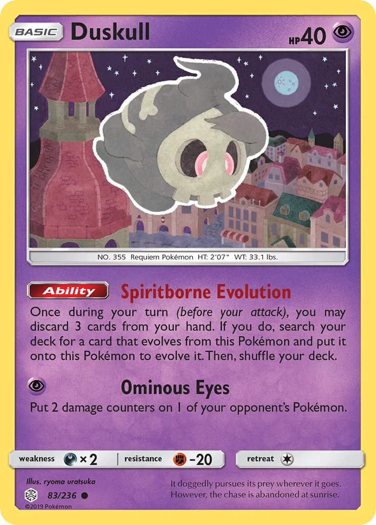 Duskull Pokemon card