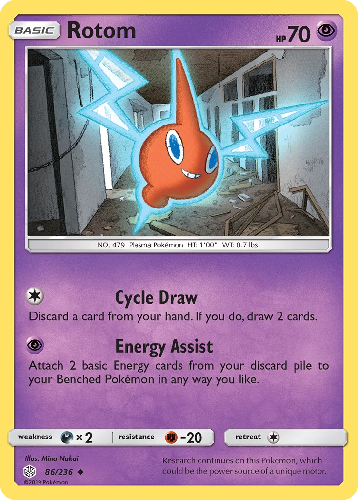 Rotom Pokemon card