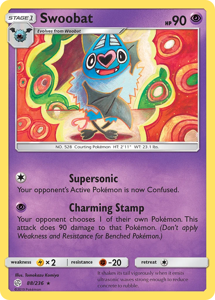 Swoobat Pokemon card