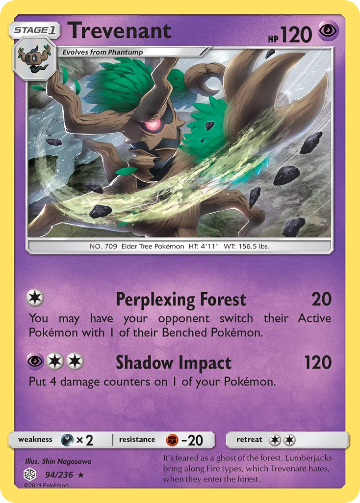 Trevenant Pokemon card