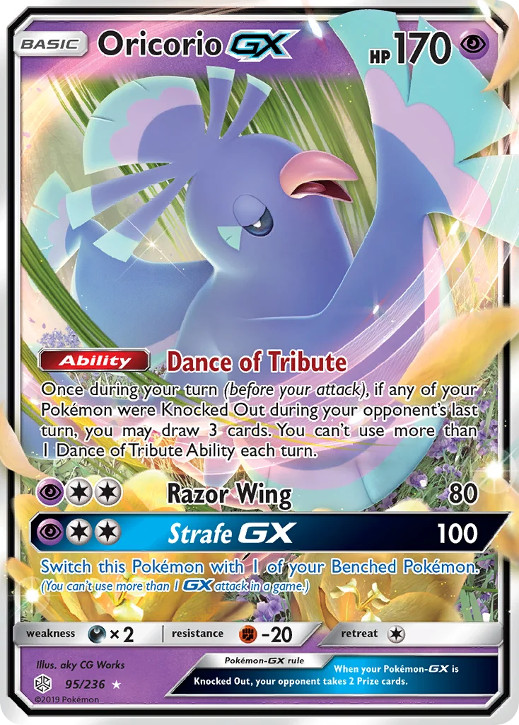 Oricorio-GX Pokemon card