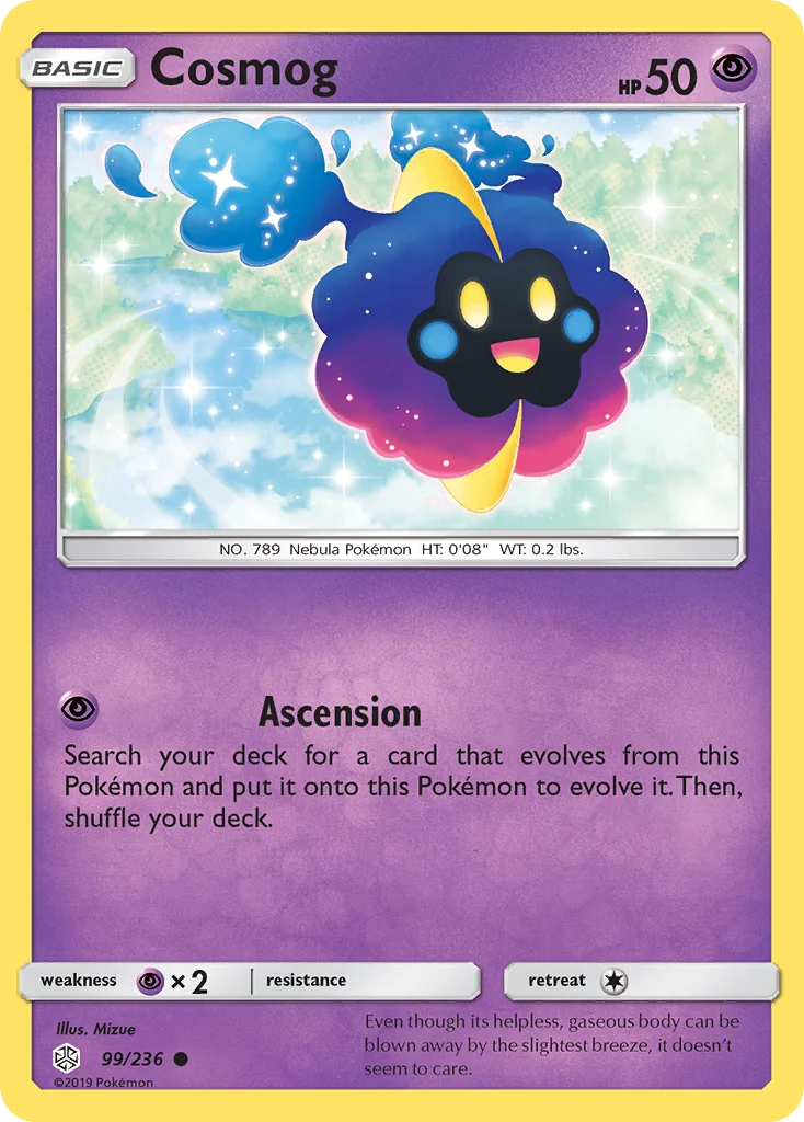 Cosmog Pokemon card