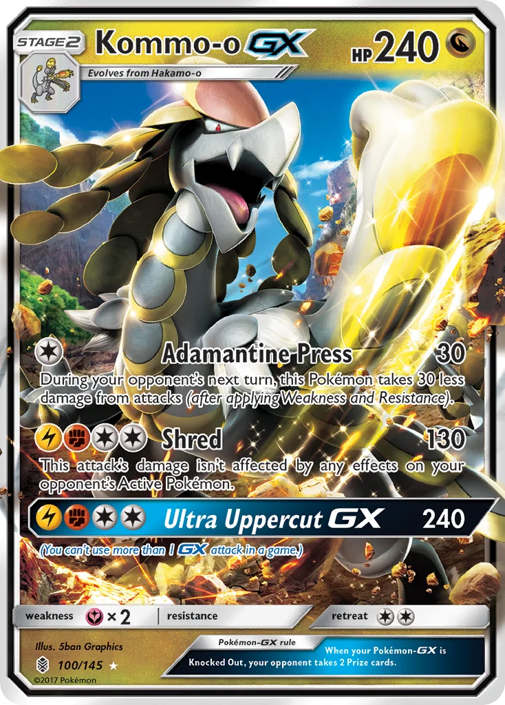 Kommo-o-GX Pokemon card