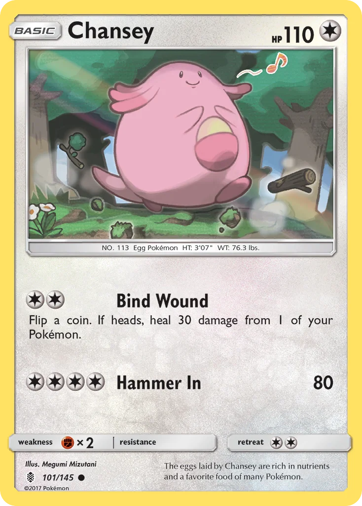 Chansey Pokemon card