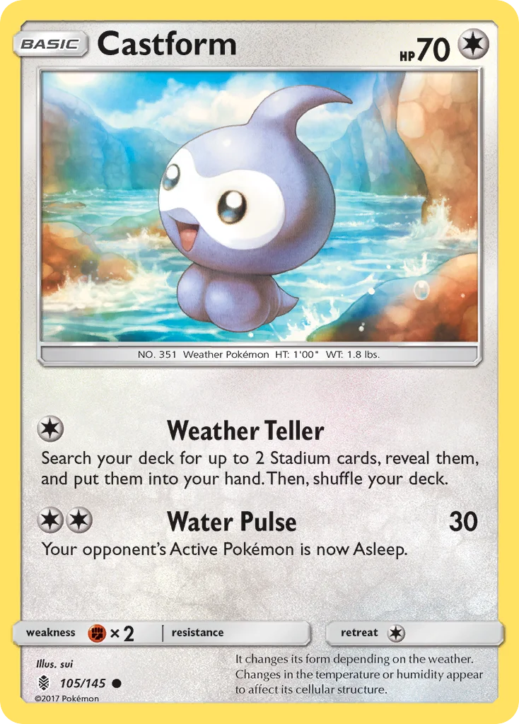 Castform Pokemon card