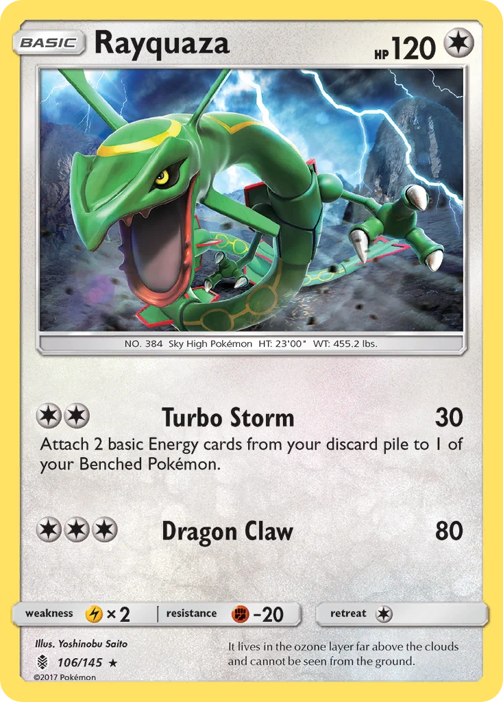 Rayquaza Pokemon card