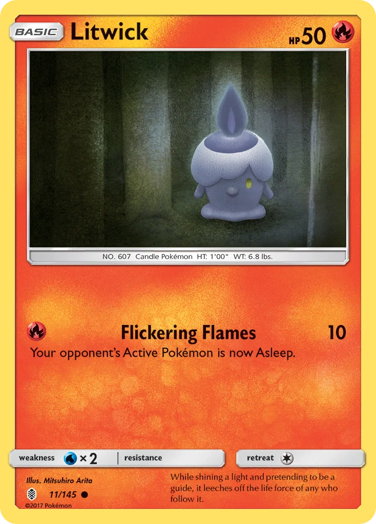Litwick Pokemon card
