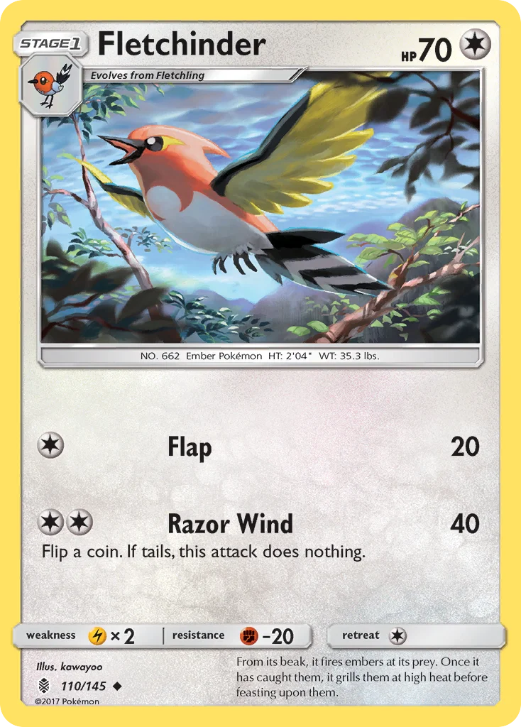 Fletchinder Pokemon card