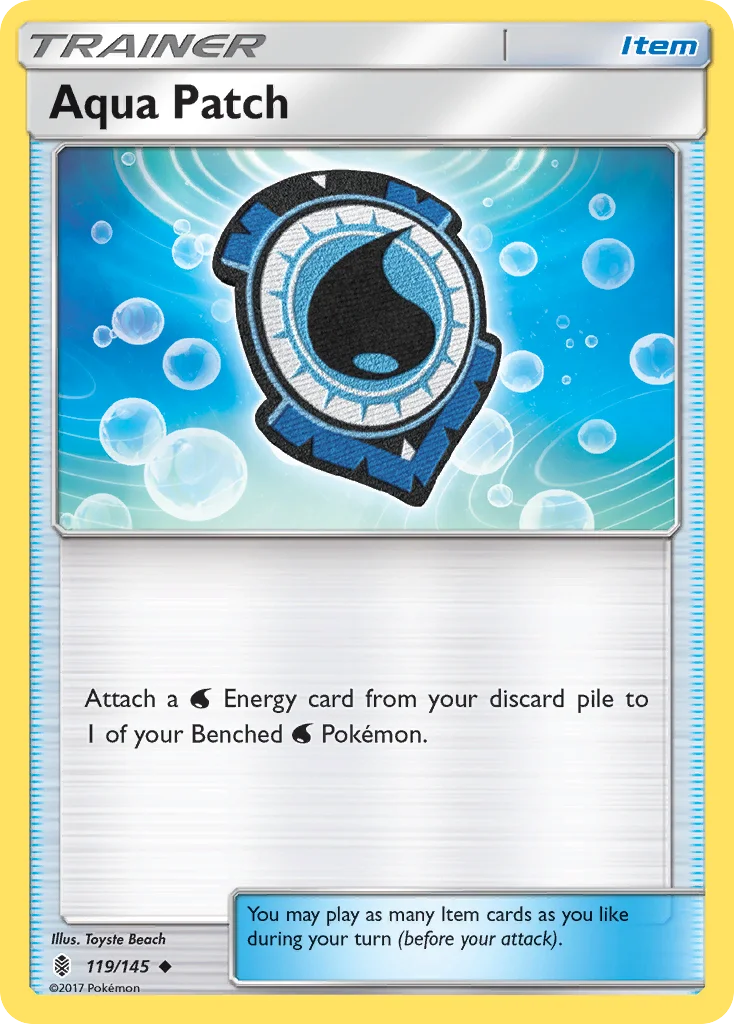 Aqua Patch Pokemon card