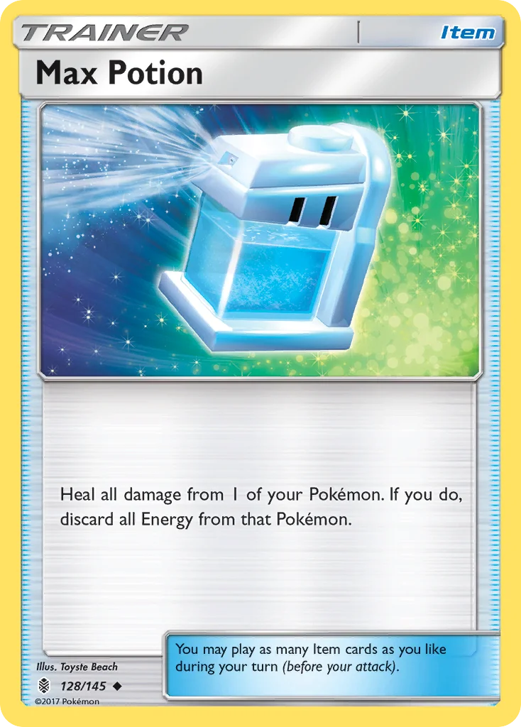Max Potion Pokemon card