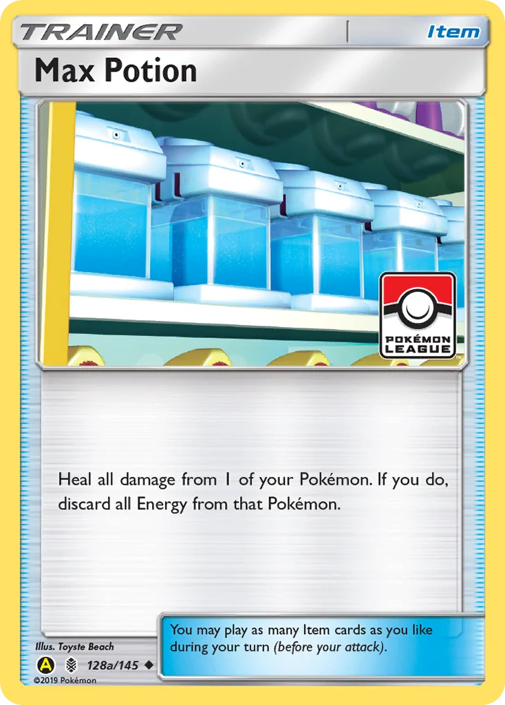 Max Potion Pokemon card