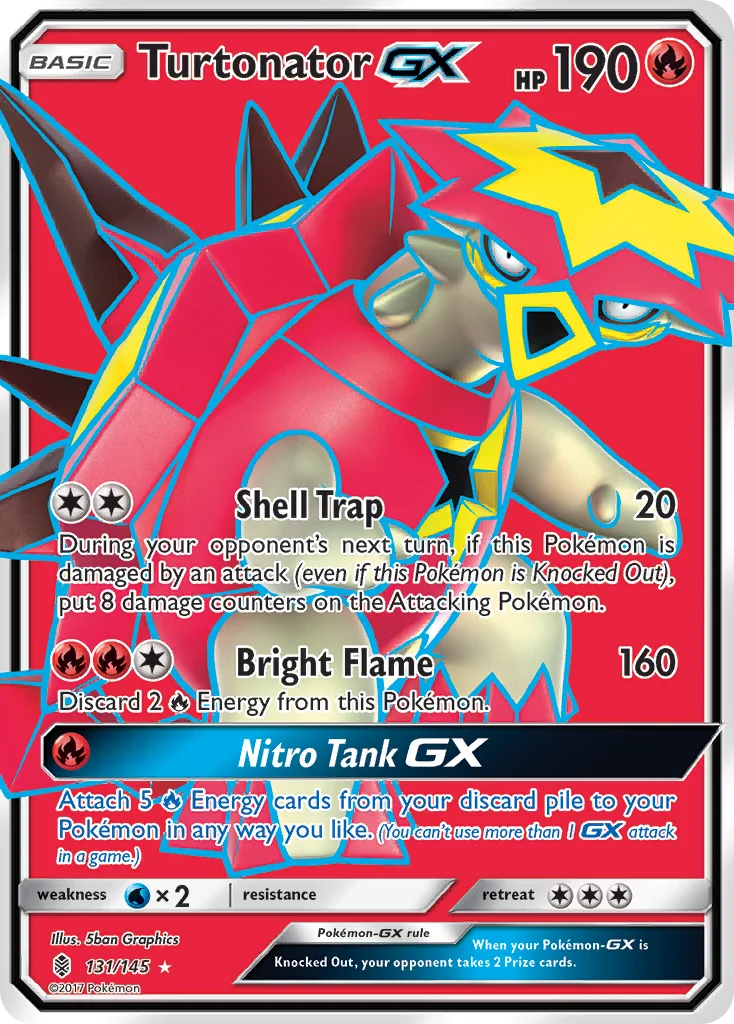 Turtonator-GX Pokemon card