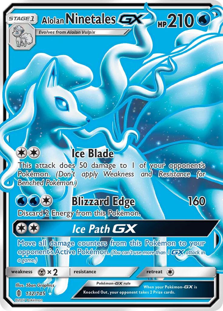 Alolan Ninetales-GX Pokemon card