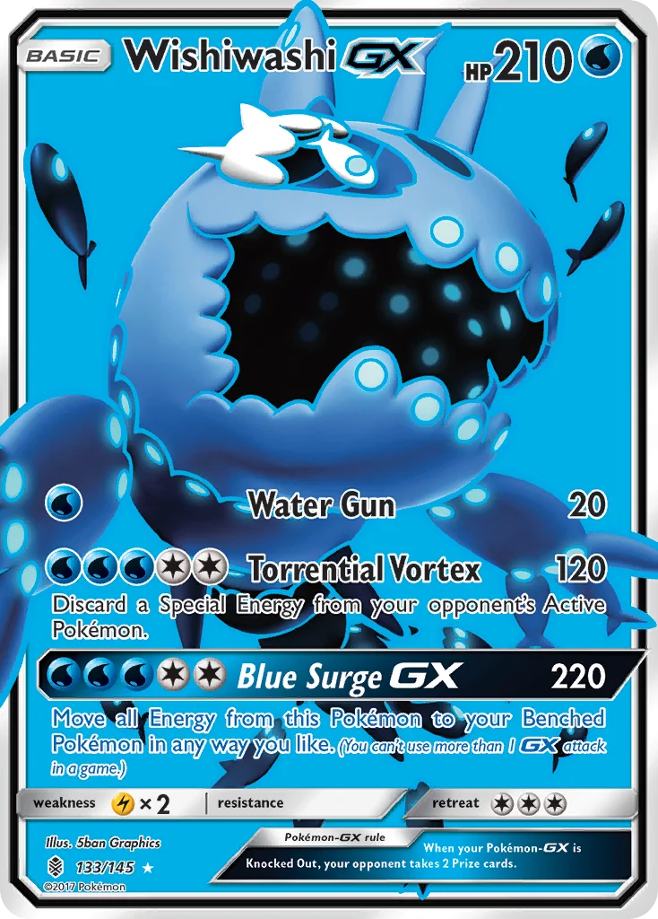 Wishiwashi-GX Pokemon card