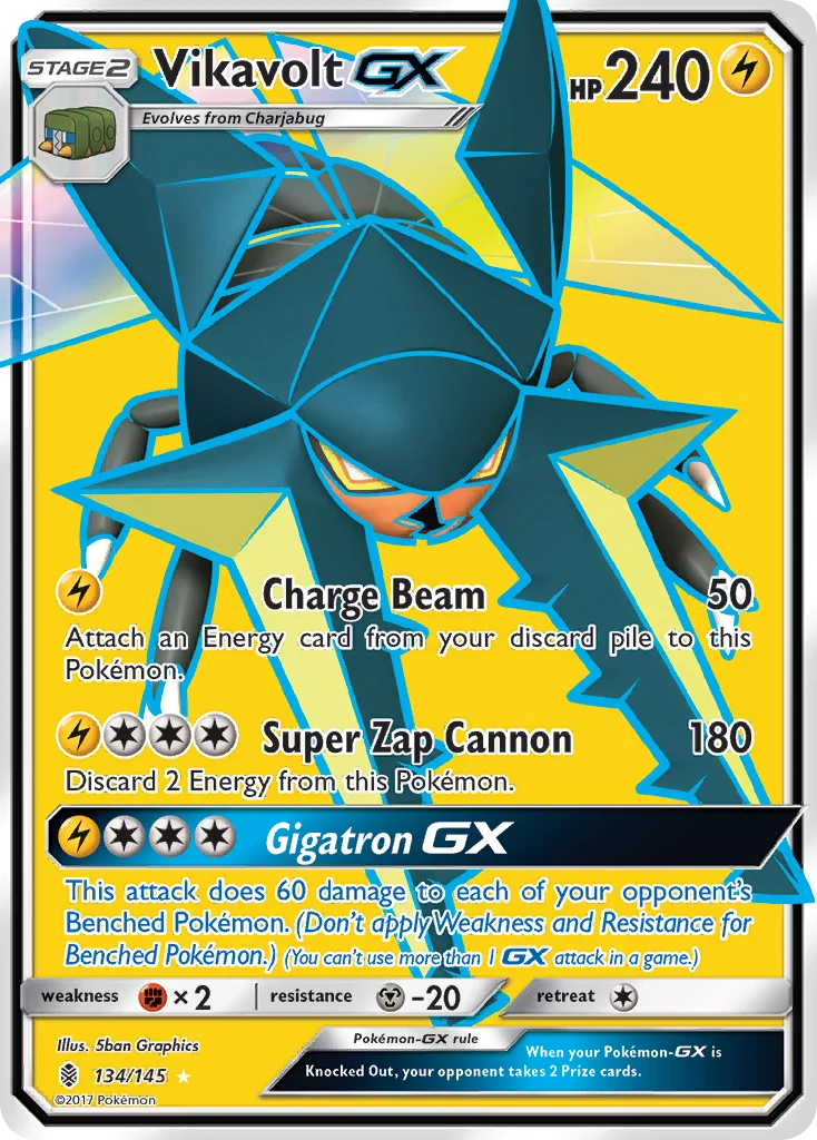Vikavolt-GX Pokemon card
