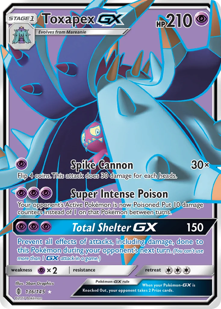 Toxapex-GX Pokemon card