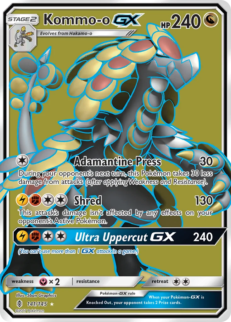 Kommo-o-GX Pokemon card
