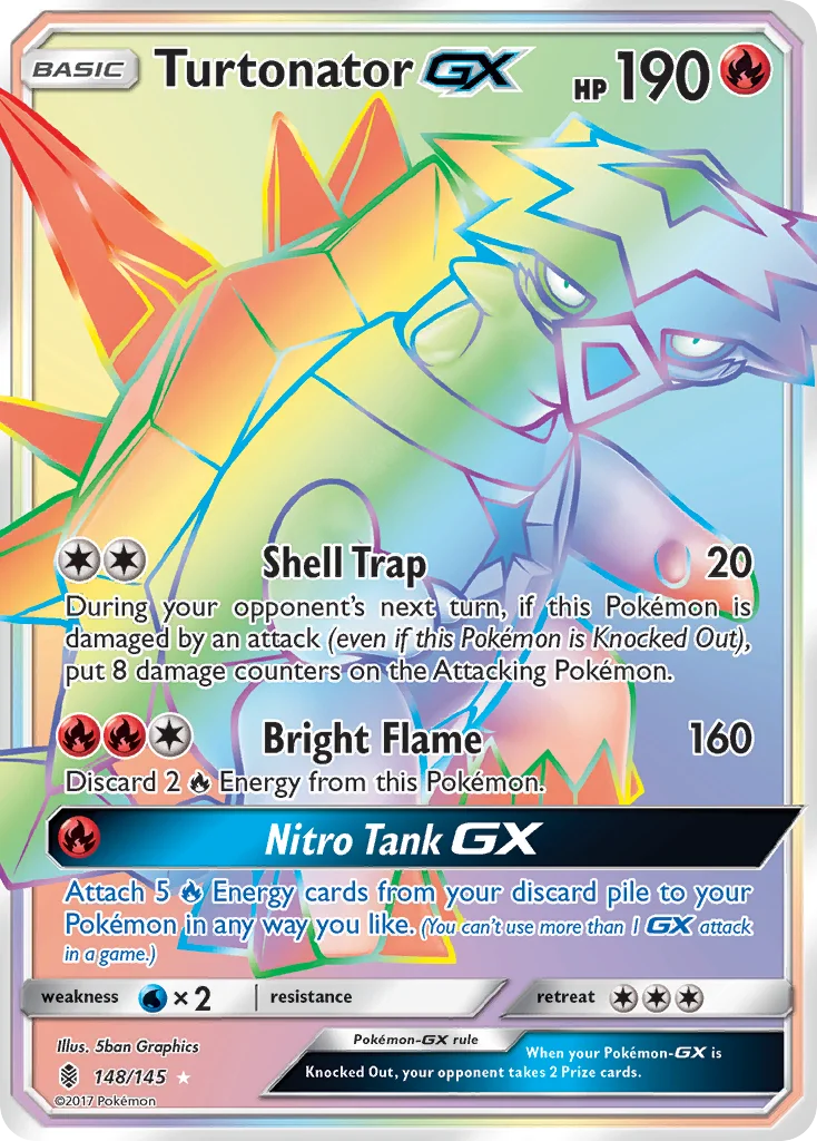 Turtonator-GX Pokemon card