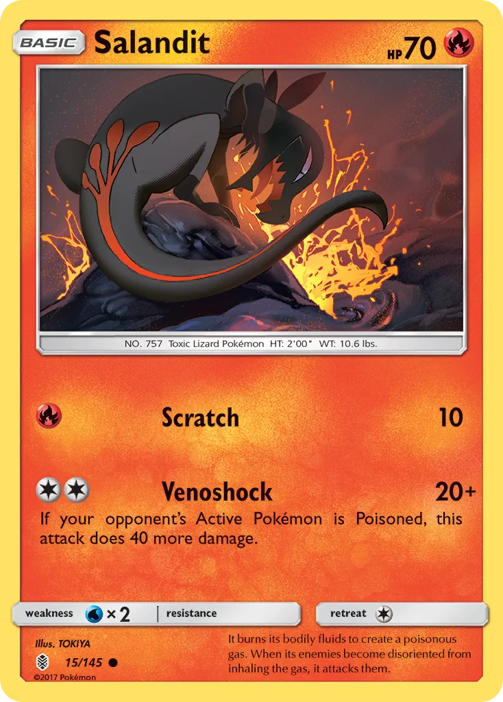 Salandit Pokemon card