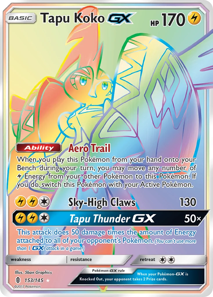 Tapu Koko-GX Pokemon card