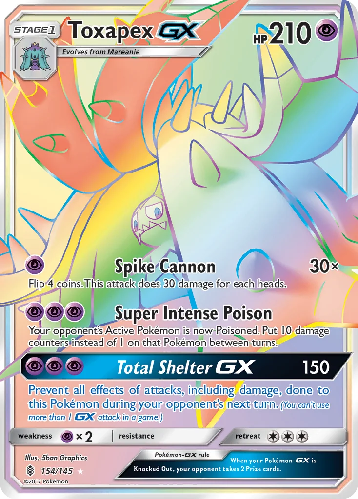 Toxapex-GX Pokemon card