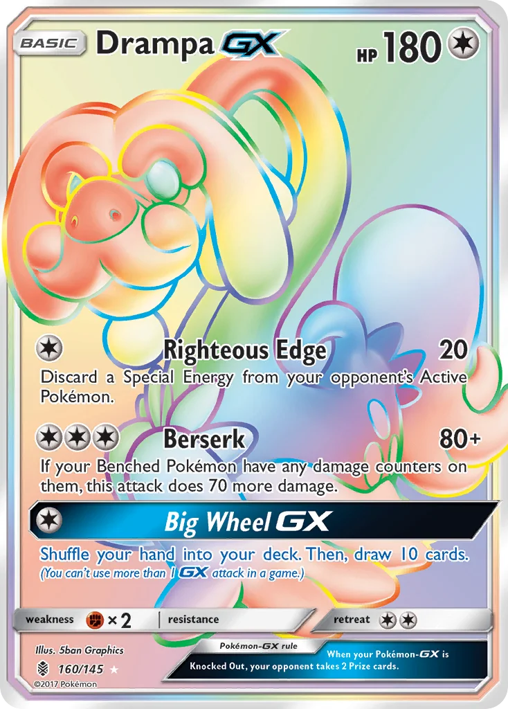 Drampa-GX Pokemon card