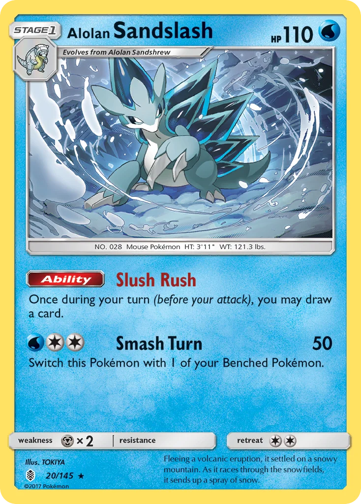 Alolan Sandslash Pokemon card