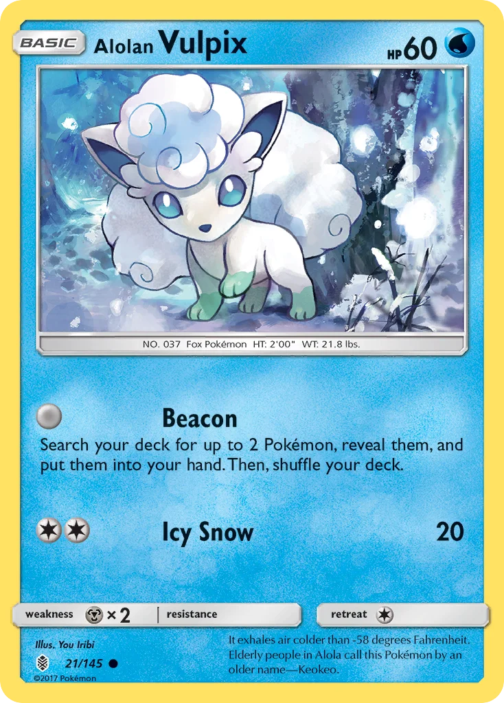 Alolan Vulpix Pokemon card