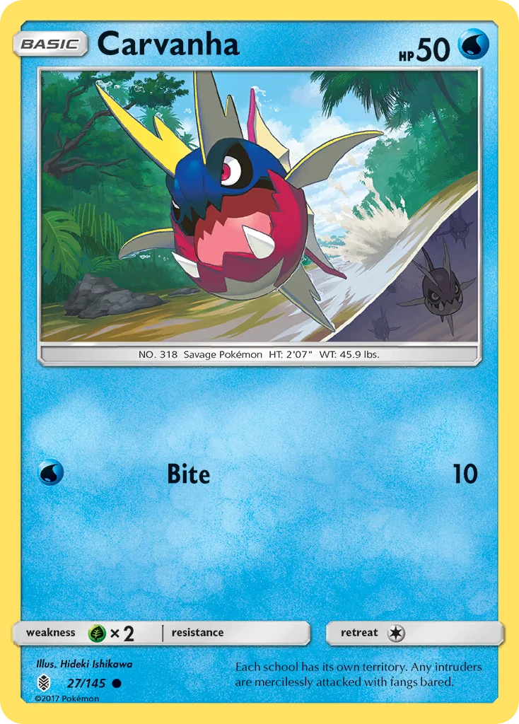 Carvanha Pokemon card