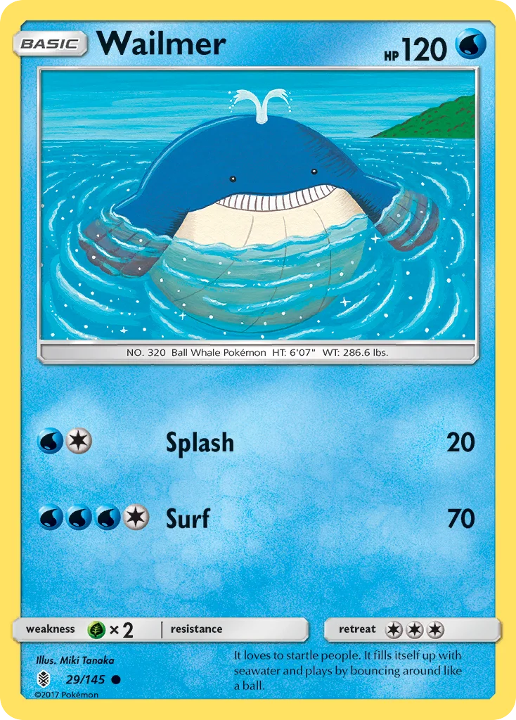 Wailmer Pokemon card