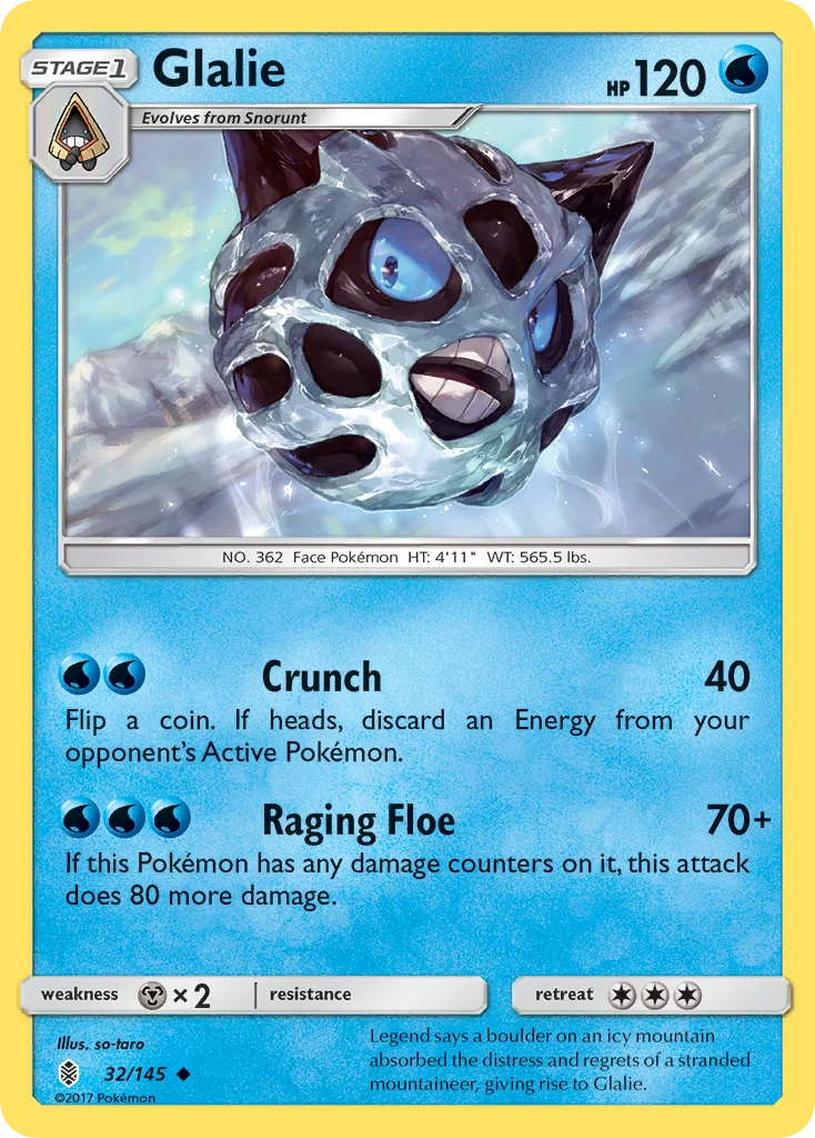 Glalie Pokemon card
