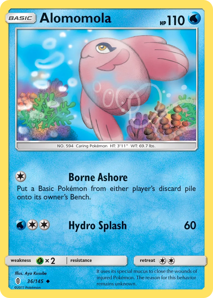 Alomomola Pokemon card
