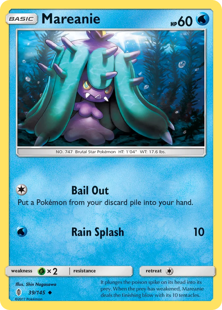 Mareanie Pokemon card