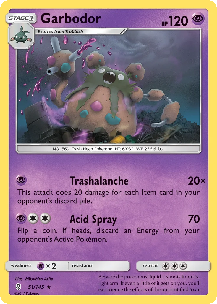 Garbodor Pokemon card