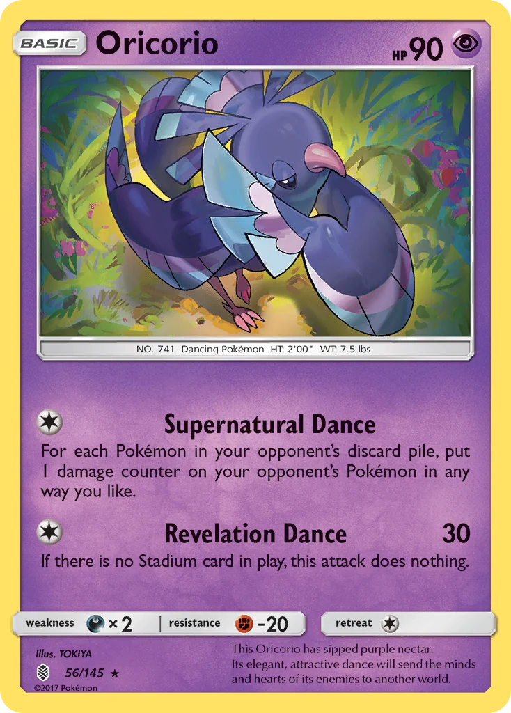 Oricorio Pokemon card