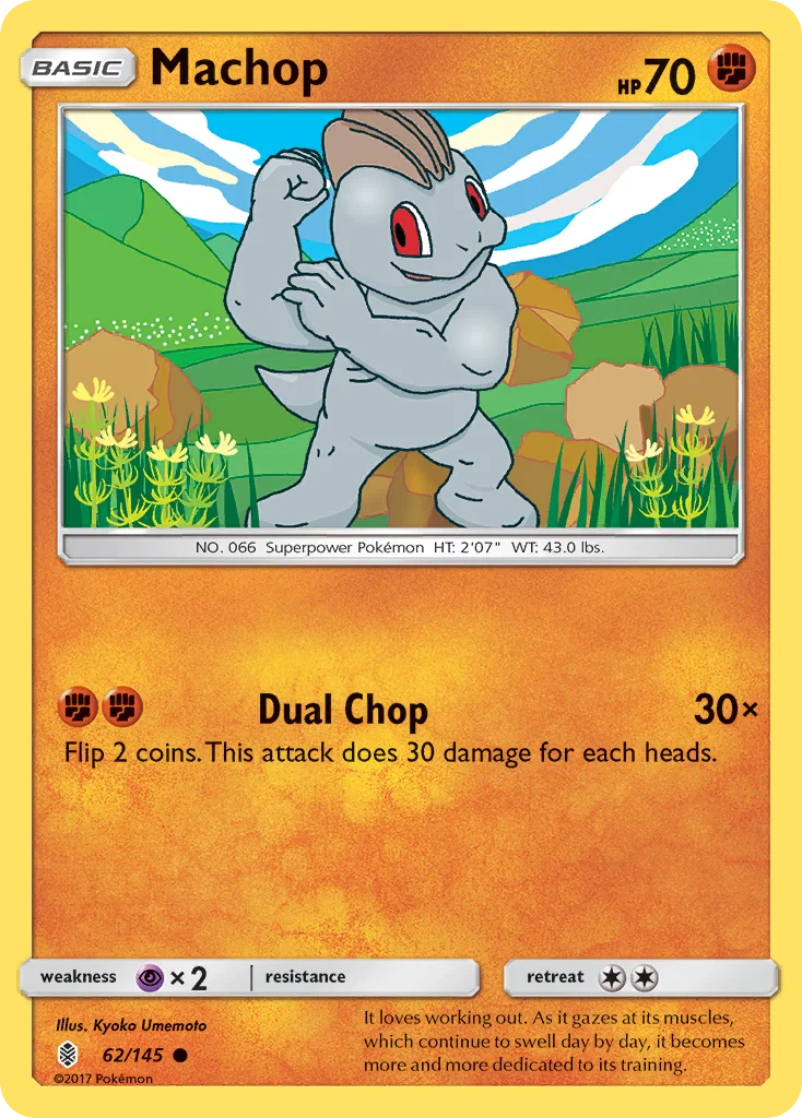 Machop Pokemon card