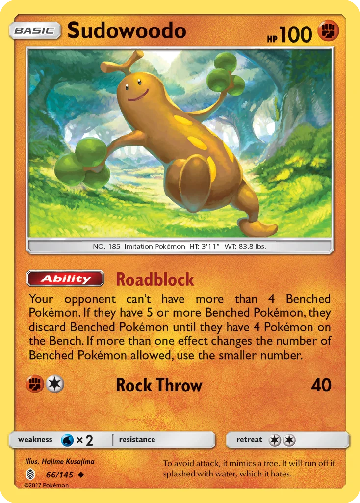 Sudowoodo Pokemon card