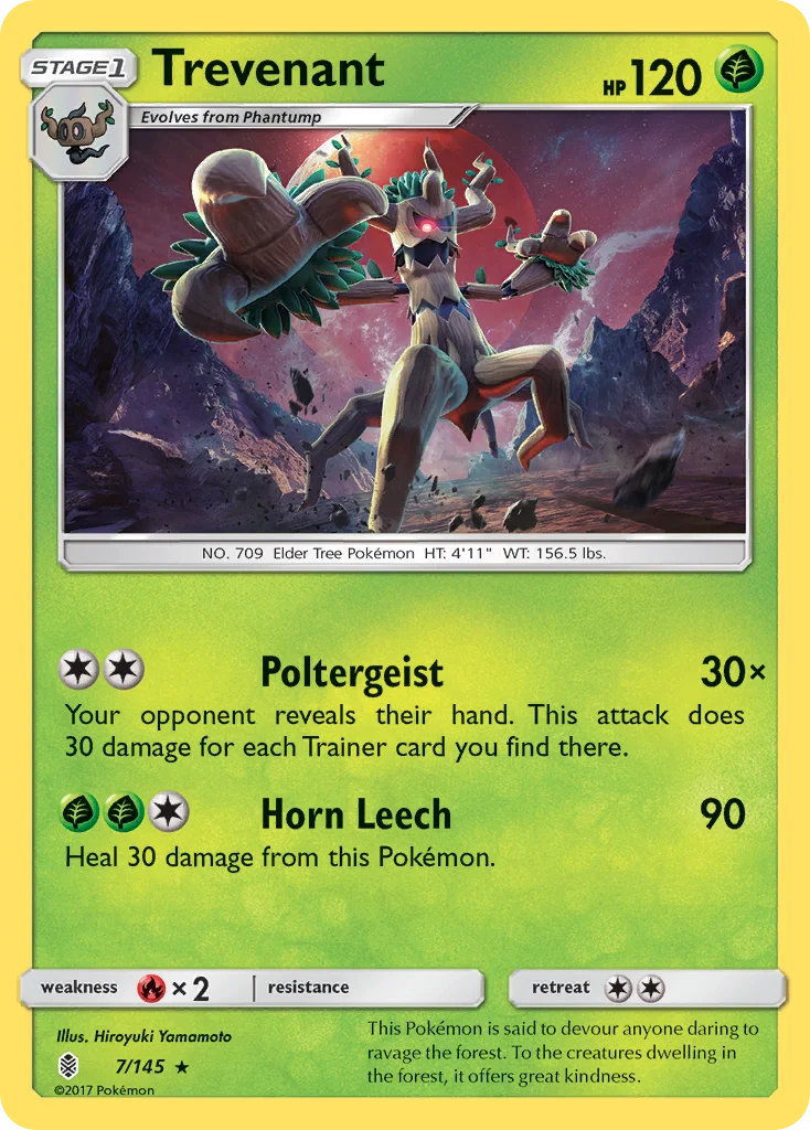 Trevenant Pokemon card