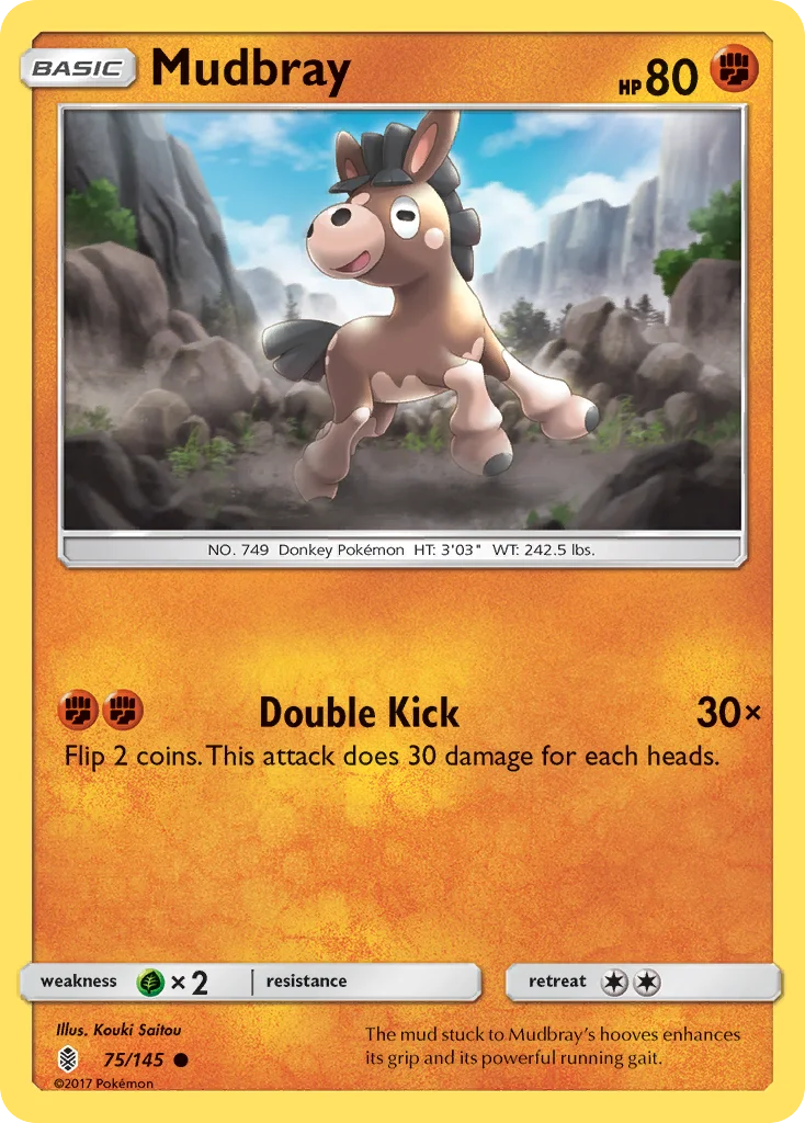 Mudbray Pokemon card